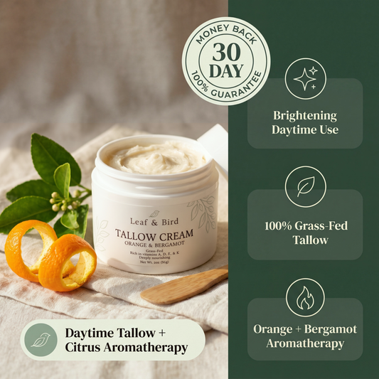 Grass-Fed Tallow Cream — Orange & Bergamot