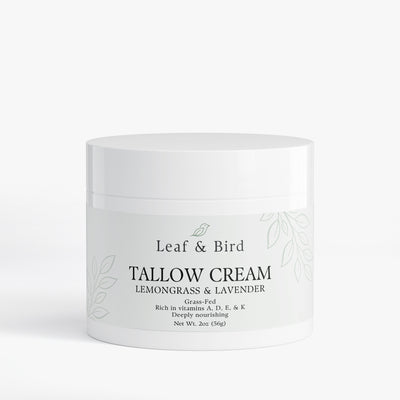 Grass-Fed Tallow Cream — Lemongrass & Lavender