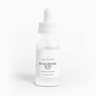 Hyaluronic Acid Serum bottle, front view