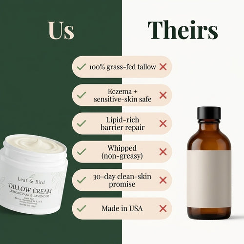 Grass-Fed Tallow Cream — Lemongrass & Lavender