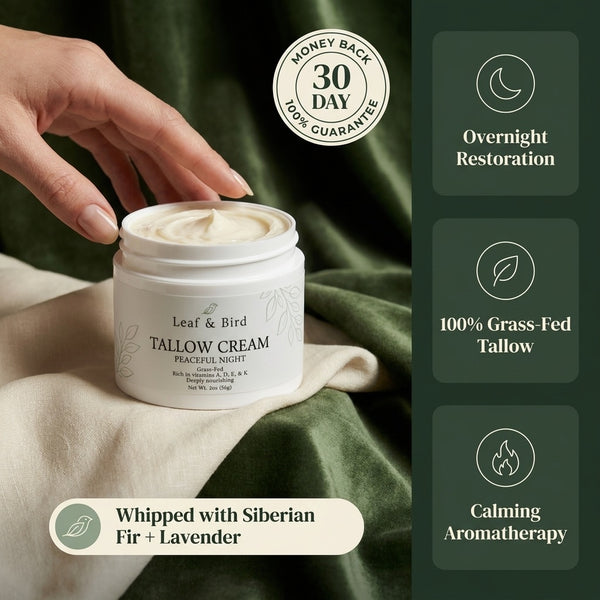 Grass-Fed Tallow Cream — Peaceful Night
