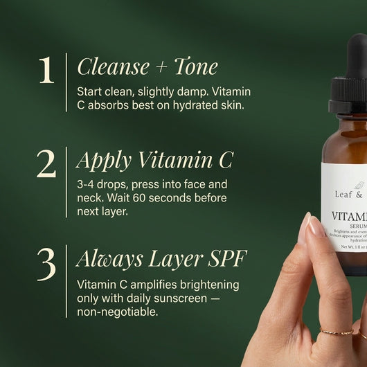 Vitamin C Serum — 3-step routine usage guide